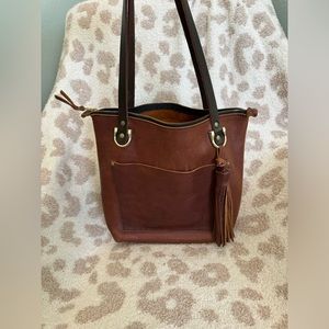 Portland Leather Goods small zip tote